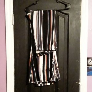 Flared Striped Soft Pants